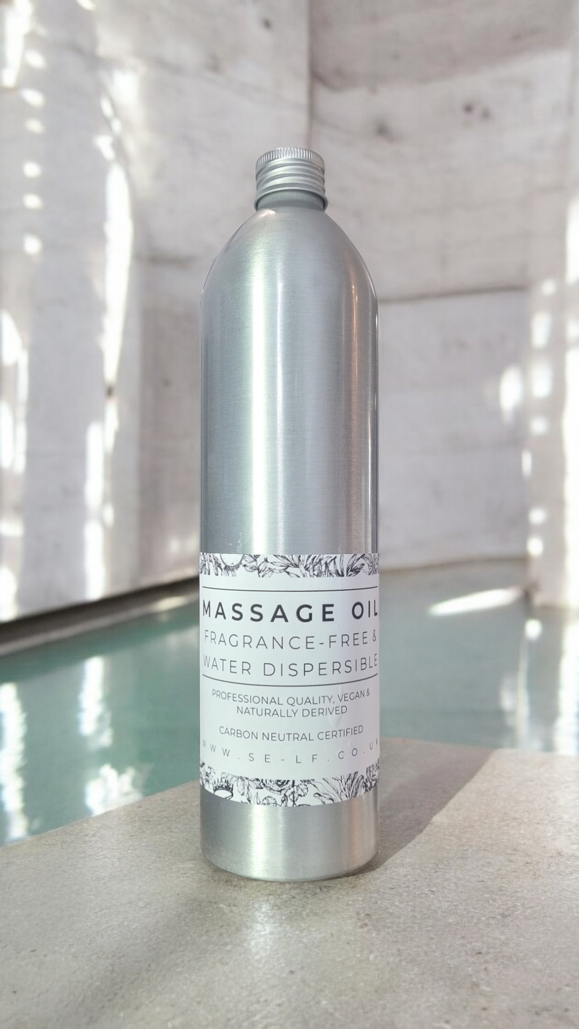 FRAGRANCE-FREE & WATER DISPERSIBLE: Massage Oil